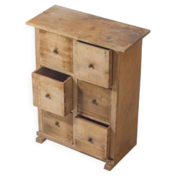Commode rustique d'art populaire, France années 1900