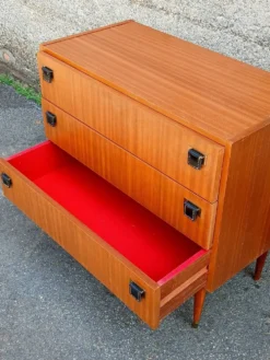 Commode Scandinave en teck, années 60