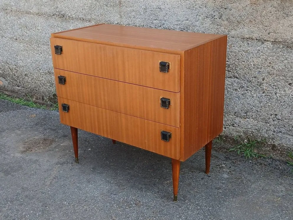 Commode Scandinave en teck, années 60