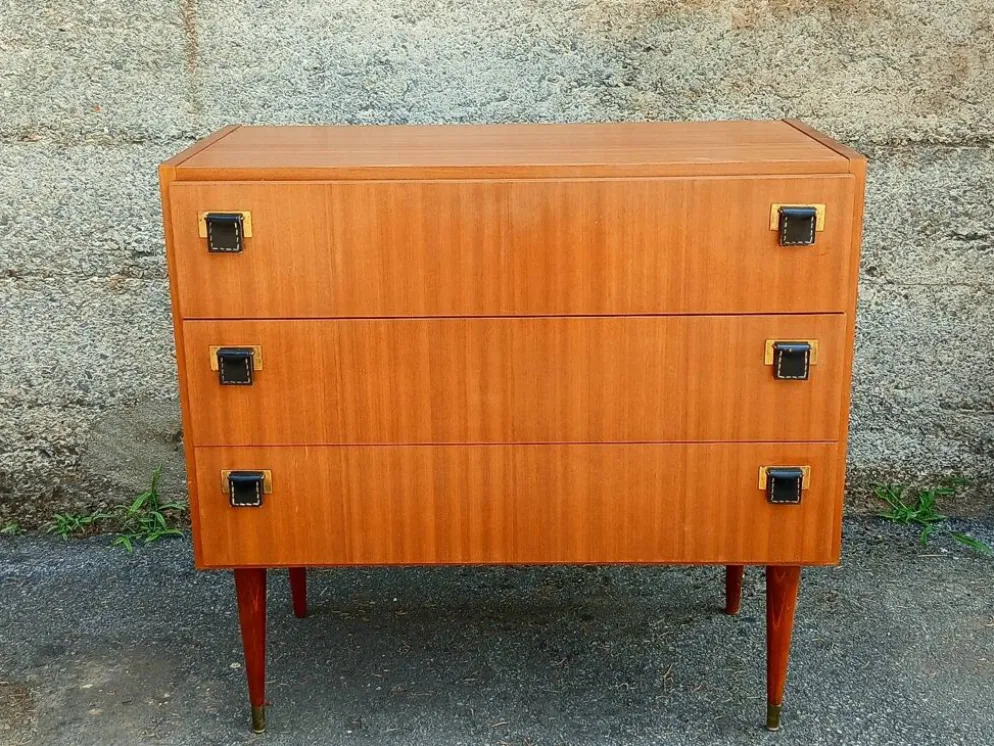 Commode Scandinave en teck, années 60