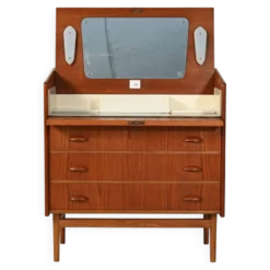 Commode scandinave en teck, années 1950/60