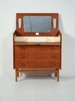 Commode scandinave en teck, années 1950/60
