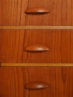 Commode scandinave en teck, années 1950/60
