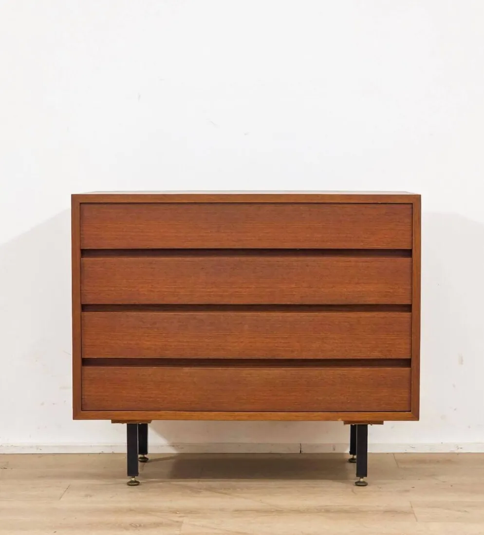 Commode scandinave en teck à quatre tiroirs – 1970