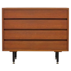 Commode scandinave en teck à quatre tiroirs – 1970