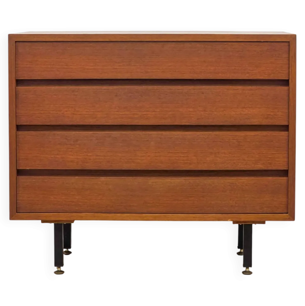 Commode scandinave en teck à quatre tiroirs – 1970