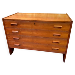 Commode scandinave en teck vintage années 60