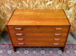 Commode scandinave en teck vintage années 60