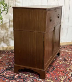 Commode secrétaire anglaise 19ème en acajou