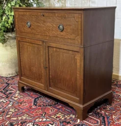 Commode secrétaire anglaise 19ème en acajou
