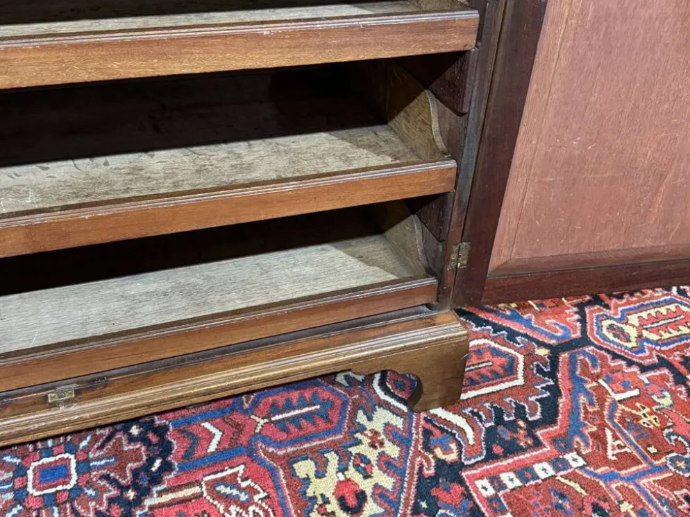 Commode secrétaire anglaise 19ème en acajou