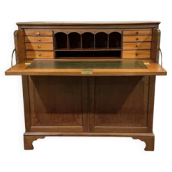 Commode secrétaire anglaise 19ème en acajou