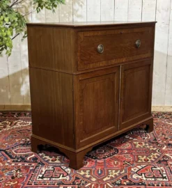 Commode secrétaire anglaise 19ème en acajou