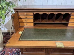 Commode secrétaire anglaise 19ème en acajou