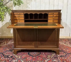 Commode secrétaire anglaise 19ème en acajou