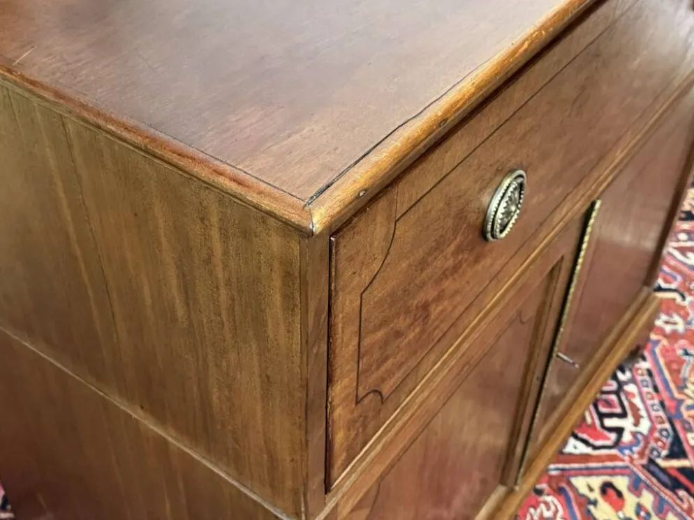 Commode secrétaire anglaise 19ème en acajou