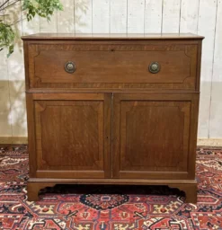 Commode secrétaire anglaise 19ème en acajou