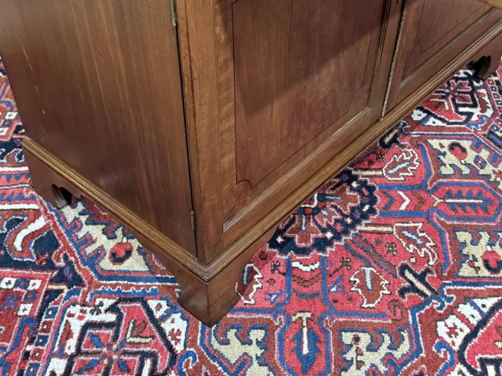 Commode secrétaire anglaise 19ème en acajou