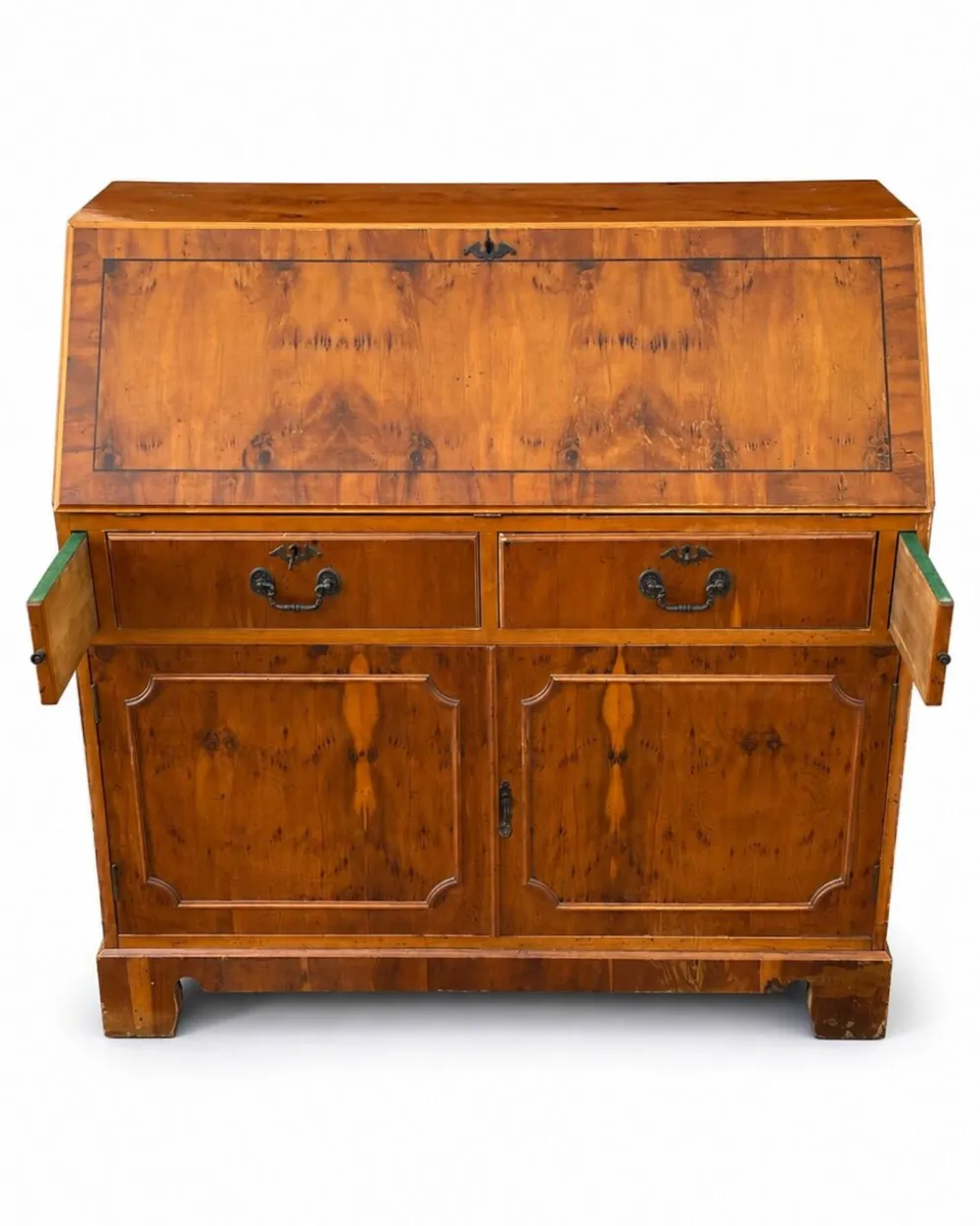 Commode secrétaire anglais scriban 19ème