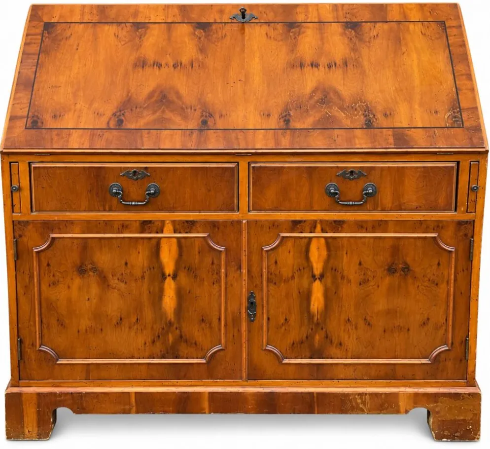 Commode secrétaire anglais scriban 19ème