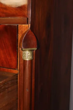 Commode Secrétaire à Cylindre en Acajou XIX