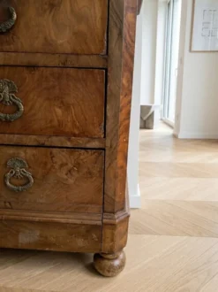Commode secrétaire Louis-Philippe plateau en marbre
