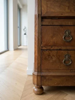 Commode secrétaire Louis-Philippe plateau en marbre