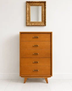 Commode, semainier, chiffonnier vintage de style scandinave