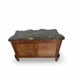 commode serpentine en noyer ancien