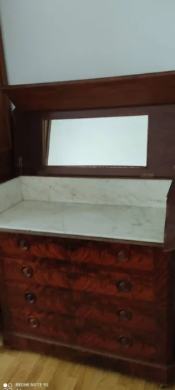 Commode SNCF en acajou
