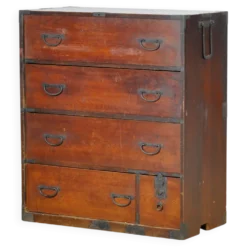 Commode Tansu japonaise, vers 1890