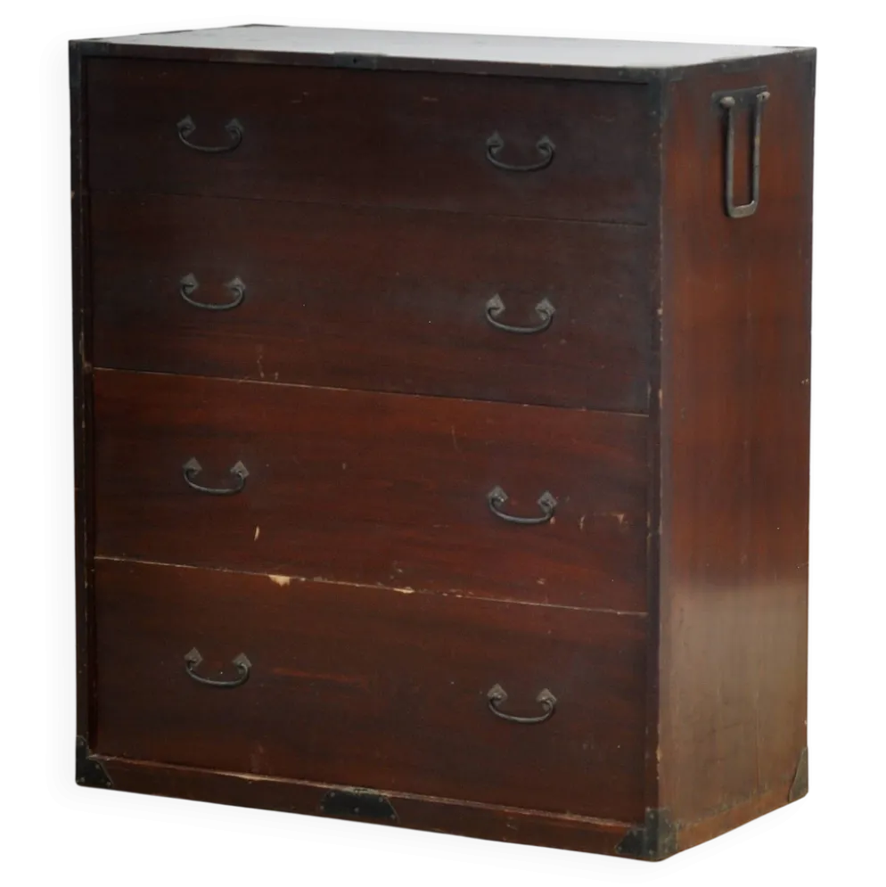 Commode Tansu japonaise, vers 1890