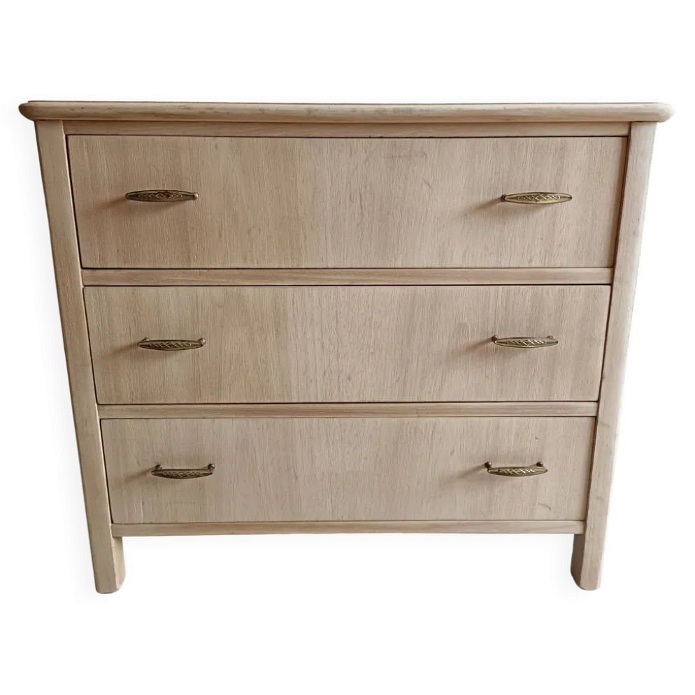 Commode 3 tiroirs rénovée pour chambre d'enfant