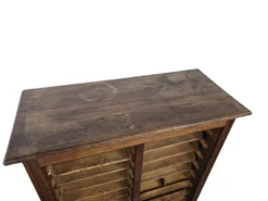 Commode à tiroirs vintage en bois / armoire d'archives / armoire de notaire