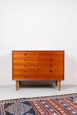 Commode à Tiroirs Vintage en Teck par Erik Brouer, Danemark, 1960s