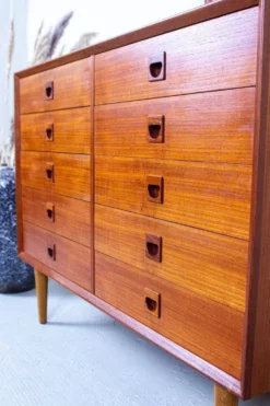 Commode à Tiroirs Vintage en Teck par Erik Brouer, Danemark, 1960s