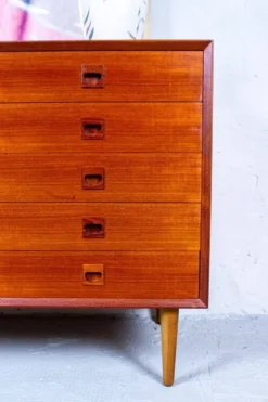 Commode à Tiroirs Vintage en Teck par Erik Brouer, Danemark, 1960s