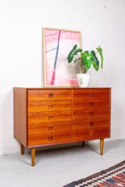 Commode à Tiroirs Vintage en Teck par Erik Brouer, Danemark, 1960s