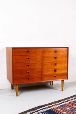 Commode à Tiroirs Vintage en Teck par Erik Brouer, Danemark, 1960s