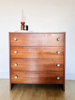 Commode vintage années 1970 acajou