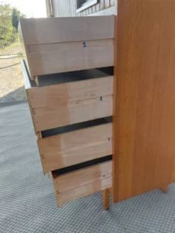commode vintage, années 60-70, poignées 