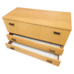 Commode vintage, années 1970, Tchécoslovaquie – Finition claire