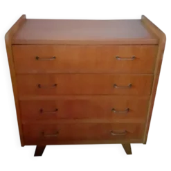 Commode vintage années 50/60 – 4 tiroirs – esprit moderniste