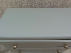Commode vintage années 50 vert de gris – finition cirée