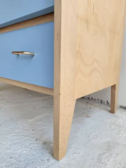 Commode vintage bleu gris années 60 s
