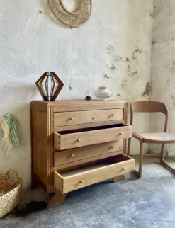 Commode vintage bois - années 50/60 – 4 tiroirs