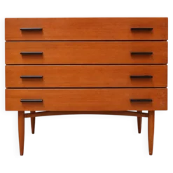Commode vintage – commode en bois avec 4 tiroirs des années 60