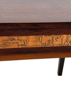 Commode vintage danoise en palissandre et laiton