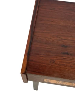 Commode vintage danoise en palissandre et laiton