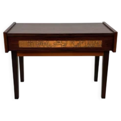 Commode vintage danoise en palissandre et laiton